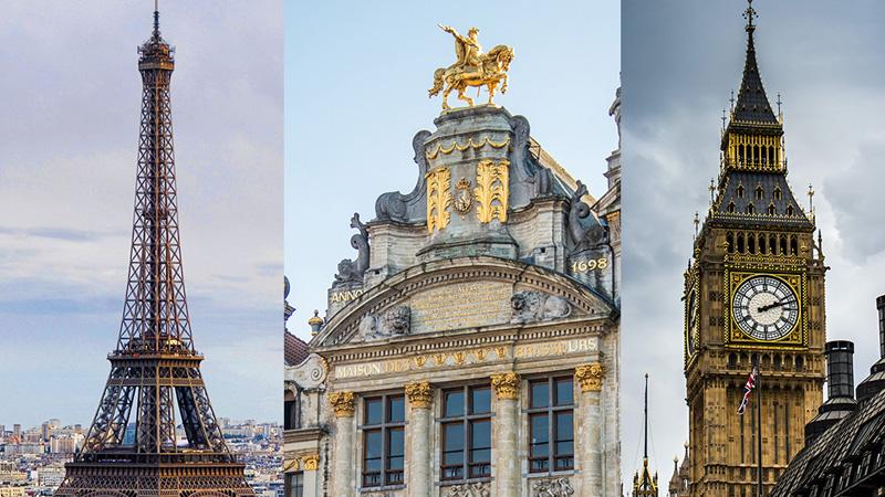 Paris - Brussels - London