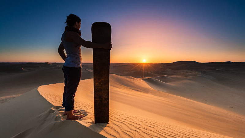 Desert Sandboarding, Dubai UAE