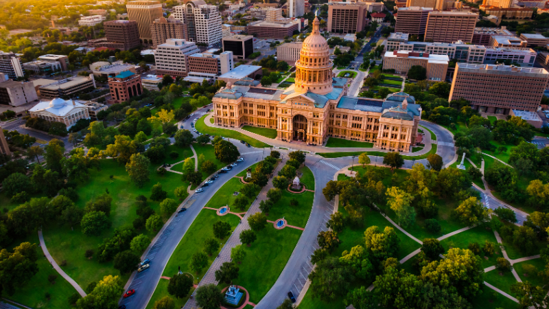 Congress Ave & State Capitol Building Austin, TX