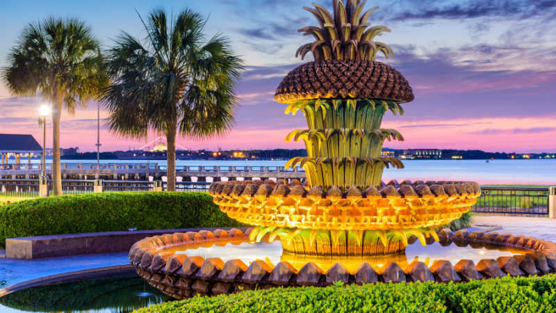 Pineapple Fountain Charleston, SC